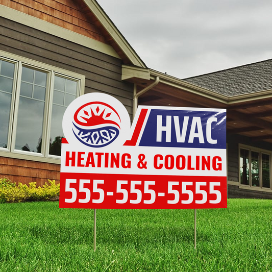 18x12 Die-Cut Yard Signs | Single Sided 💥SALE💥