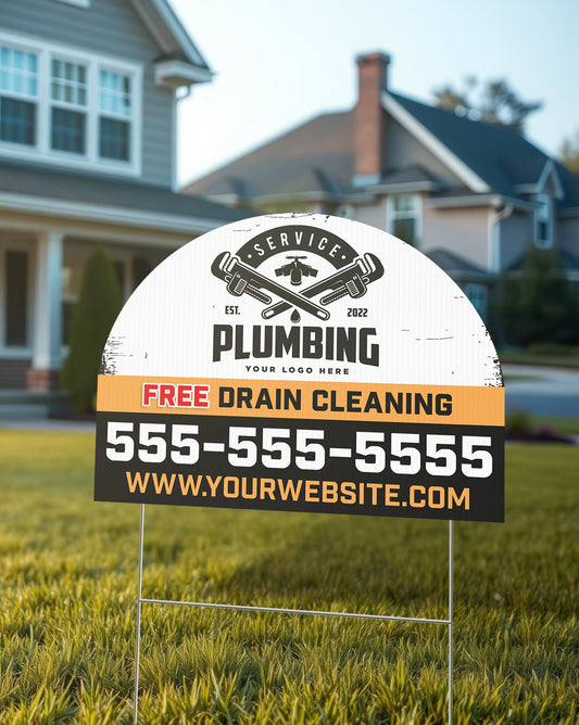 24x18 Die-Cut Yard Signs | Single Sided 💥SALE💥