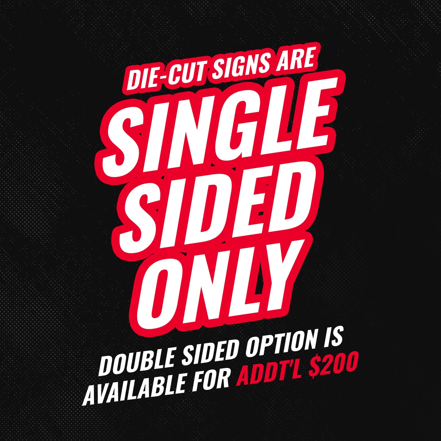 36x22 Die-Cut Yard Signs | Single Sided💥SALE💥